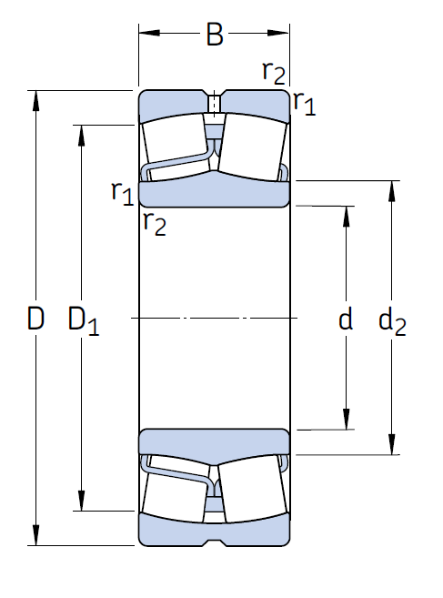 Сферический роликовый подшипник 21312 E