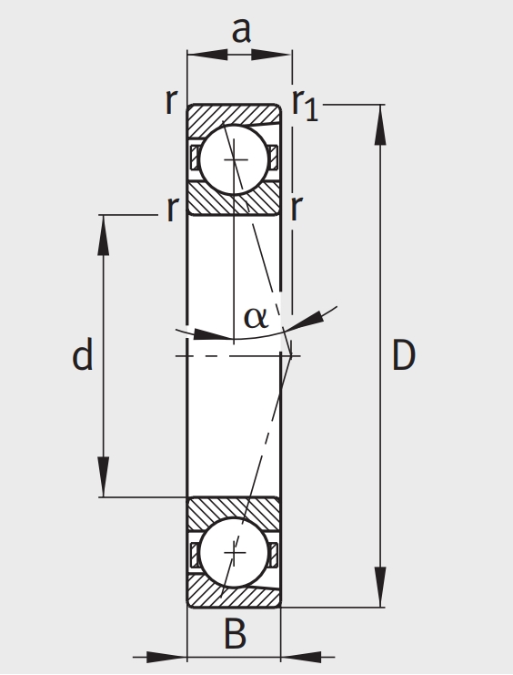 Сверхточный подшипник B 71909 CTP4SUL