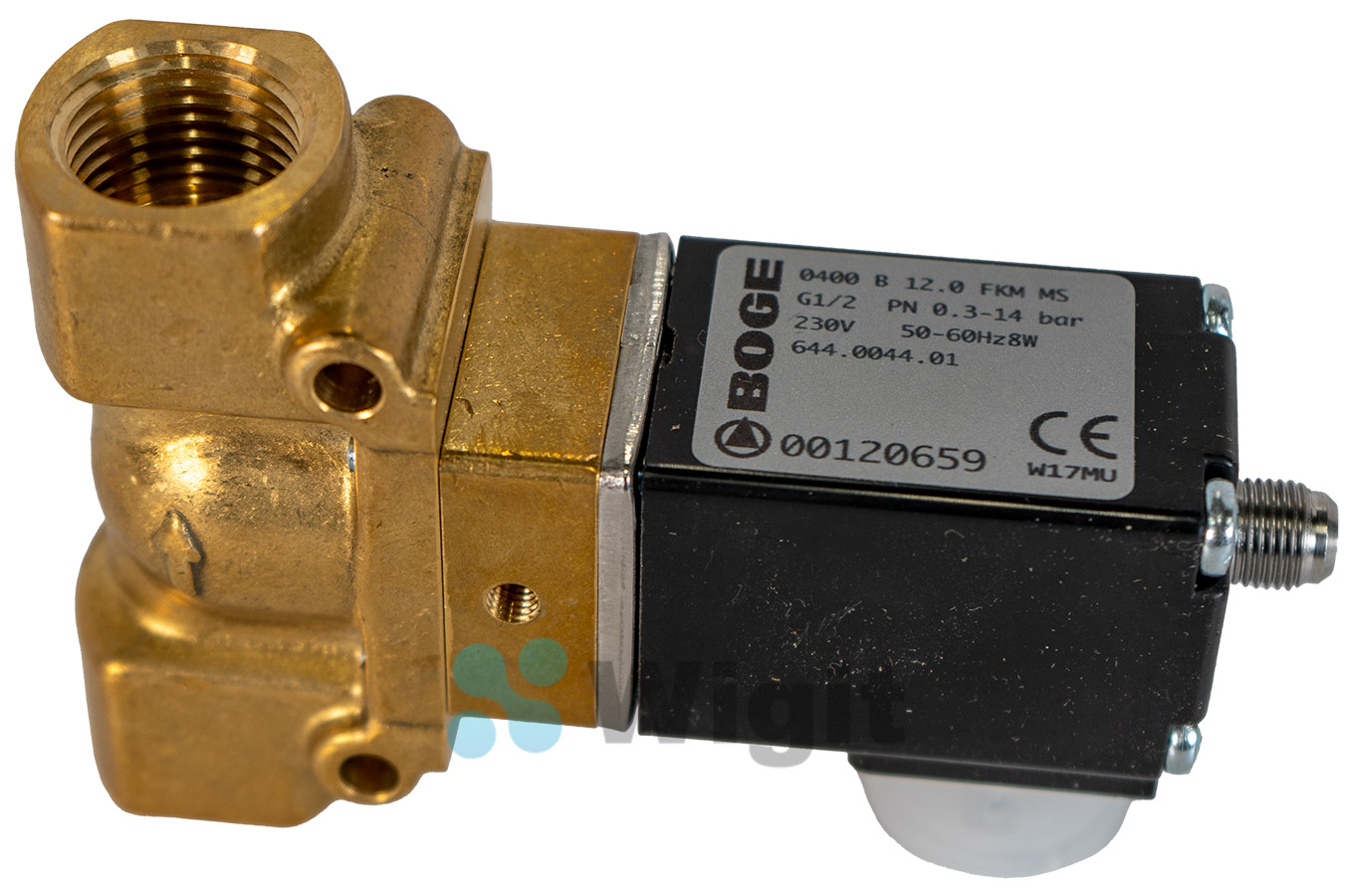 644004401 Соленоидный клапан G1/2 дюйма 220 В, используемый для деталей компрессора boge 5 мм