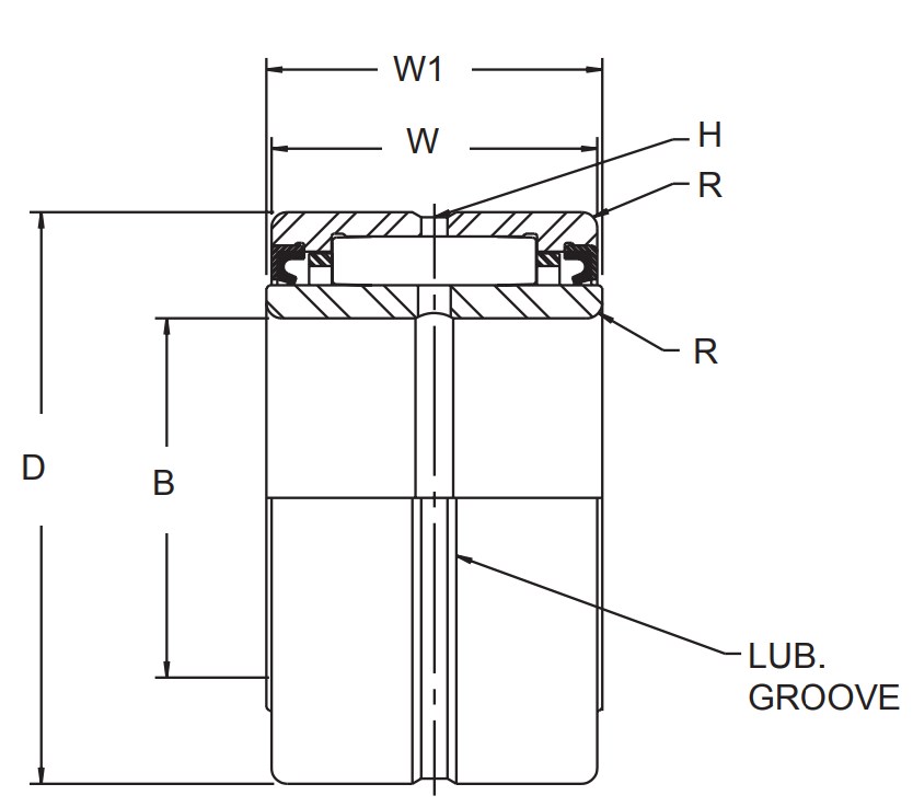 Опорный ролик MR 40 SS
