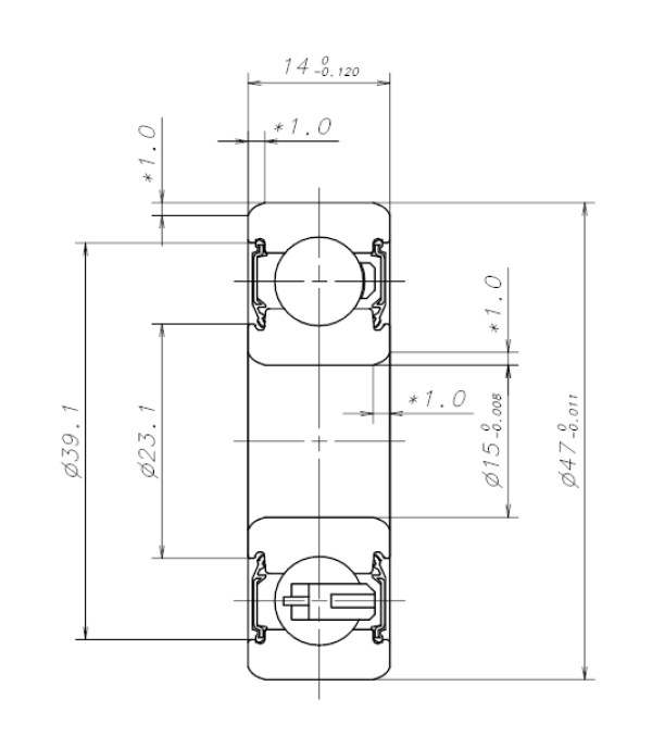 Генераторный подшипник B15-86AT1XDDG3 W-G01