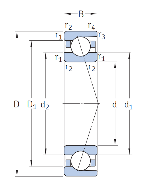 Сверхточный подшипник 7006 CD/P4A