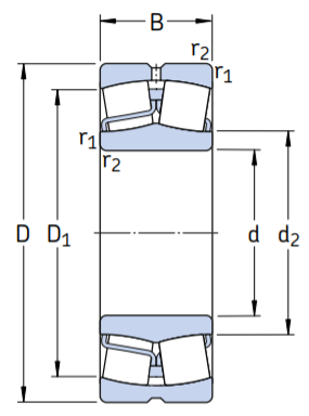 Сферический роликовый подшипник 21316 E