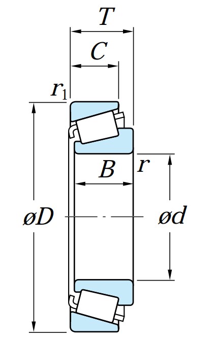 Ступичный подшипник JM 822049/JM822010
