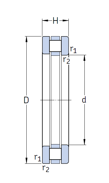 Упорный роликовый подшипник 81106 TN