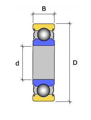 Однорядный шариковый подшипник 6002 HVZZ