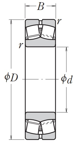 Сферический роликовый подшипник 21313 EAKE4 C3