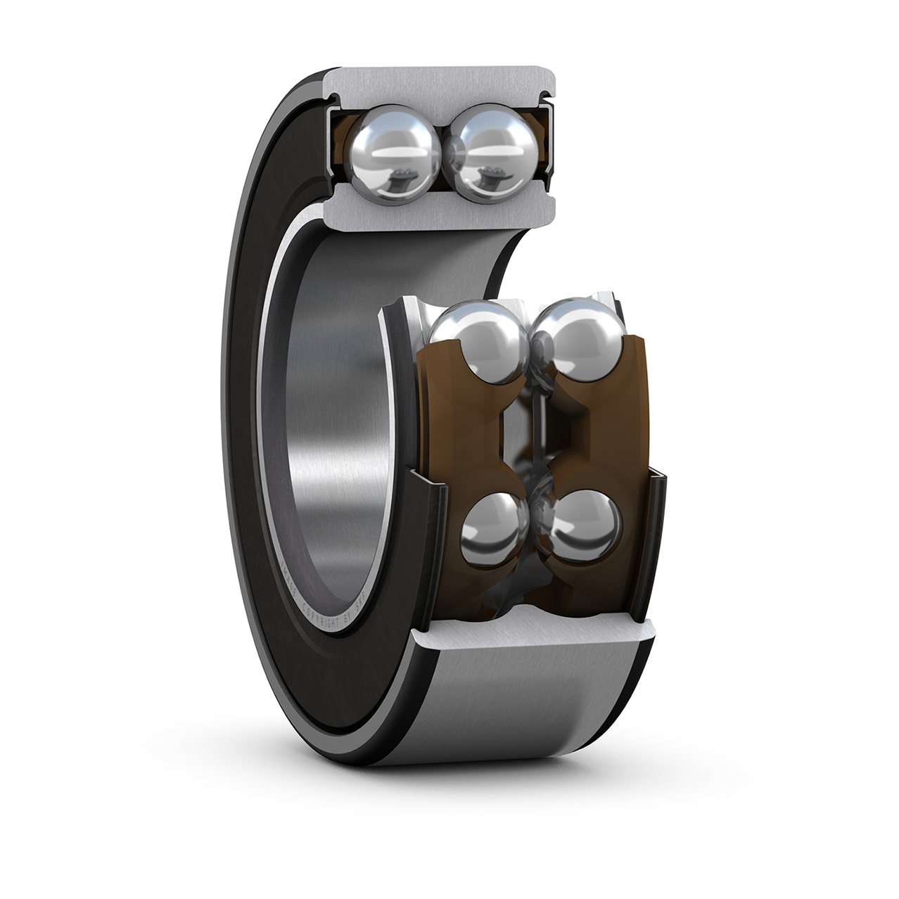 Упорный, радиальный шариковый подшипник 3206 A-2RS1TN9/MT33