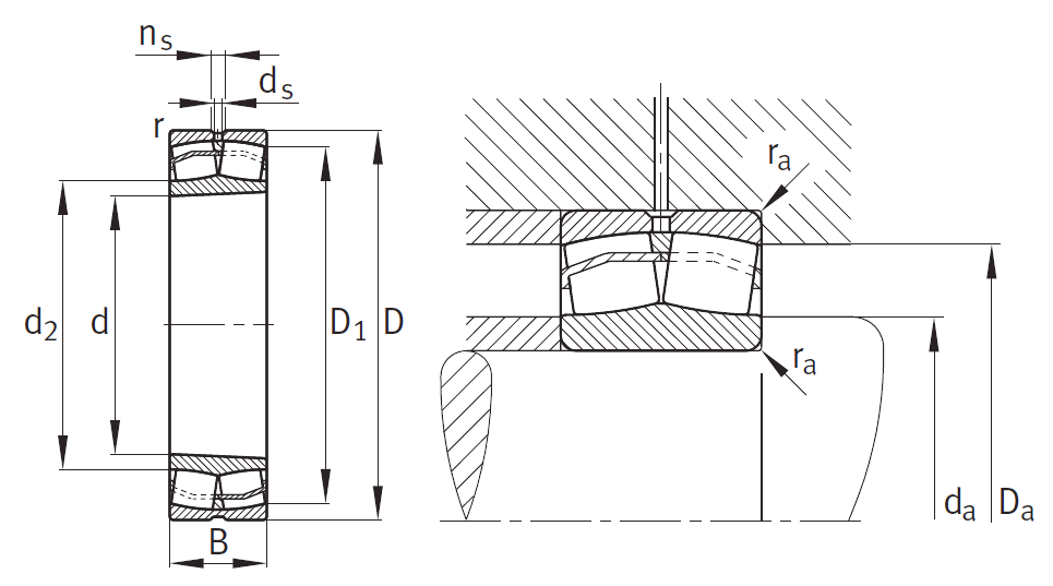 Сферический роликовый подшипник 21313 E1K