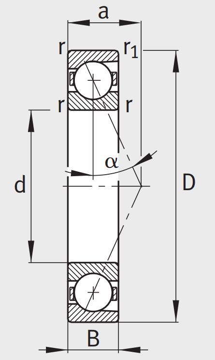 Сверхточный подшипник B 7012 ETP4SUL