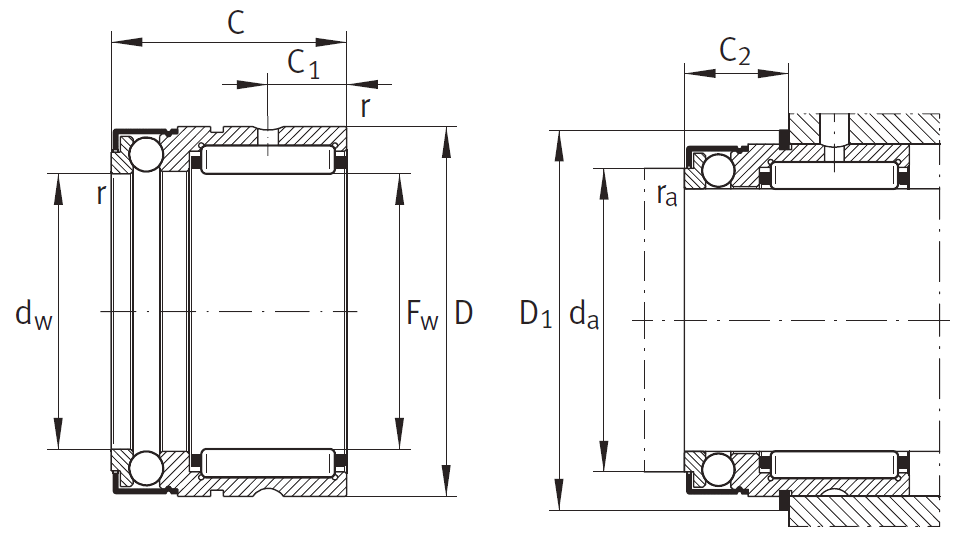 Комбинированный подшипник NX 30 XL