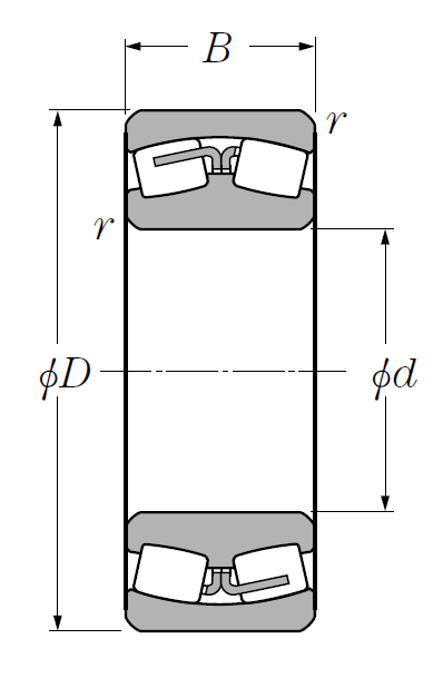 Сферический роликовый подшипник 21316 L1D1C3