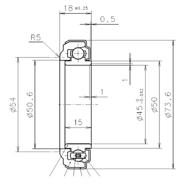 Выжимной подшипник сцепления TK45-4BU3