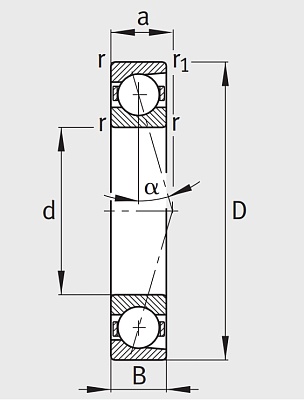 Сверхточный подшипник B 71909 CTP4SUL