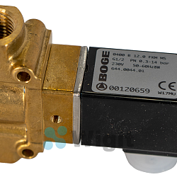 644004401 Соленоидный клапан G1/2 дюйма 220 В, используемый для деталей компрессора boge 5 мм