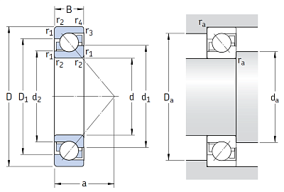 Сверхточный подшипник 7205 CD/P4A