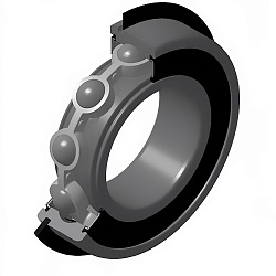 Однорядный шариковый подшипник 6012 LLU NR/2AS