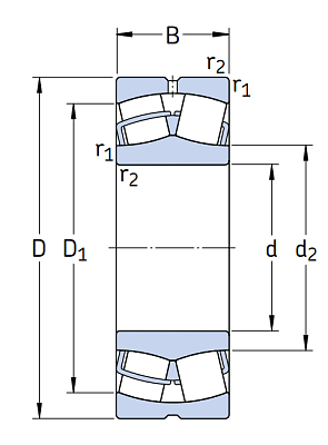 Сферический роликовый подшипник 21307 CC