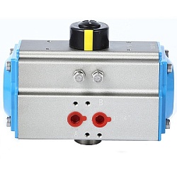 Q672-150FC-15-PBT052D- Кран шаровый Дн 15,площадка ISO5211 в комплекте с пневмоприводом двойного действия