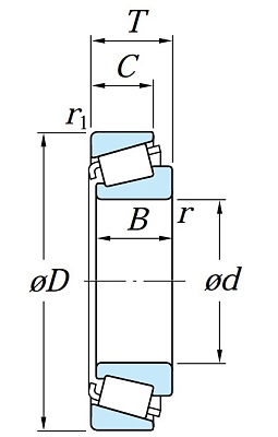 Ступичный подшипник JM 822049/JM822010