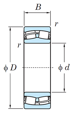 Сферический роликовый подшипник 21313 RH/RHR W33