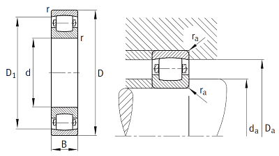 Сферический роликовый подшипник 20307 TVP
