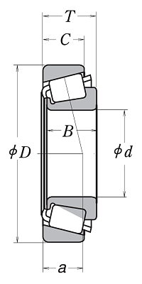 Конический роликовый подшипник HR 30210 J