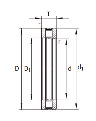 Упорный роликовый подшипник 81102 TV